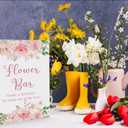 Baby Shower/Bridal Shower Flower Bar Sign-Make A Bouquet to Take on Your Way, Love is in Bloom Decorations, Bridal Shower Signs, Floral Wedding Sign (8 x 11 inch) BBS29