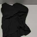 Danysu V Neck Racer Back Tank Top for Women Padded Ribbed Long Tank Fitted Basic Cami Tops (Large, Black)