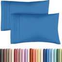 King Pillow Cases Set of 2 - Ultra Soft Hotel Quality Pillowcase Covers - Comfy, Cozy & Wrinkle Free - Shrinkage, Stain & Fade Resistant - Machine Washable Pillow Protectors - 2 Piece Set - Royal Blue