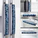 Volecy Refrigerator Handle Covers, Set of 6, Washable Velvet Appliance Door Handle Covers, Adjustable Handle Protectors, Kitchen Decor Keep Clean for Fridge Oven Stove Microwave Dishwasher(Navy Blue)