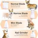 KIKETECH Quiet Dog Grooming Clippers - 4 in 1 Professional Dog Hair Clippers for Small Cats Dogs Pets, Rechargeable Cordless Pet Trimmer for Grooming, PinkRose