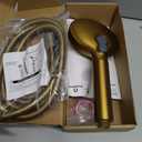 SR SUN RISE Filtered Shower Head with Handheld High Pressure 9 Spray Mode Showerhead Detachable Shower Head Water Softener Filters 1 Filter Brushed Gold