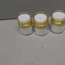 12PCS 1oz Gold Travel Jars for Creams, 30ml Airless Pump Jars Refillable Travel Bottles Empty Makeup Containers for Creams Lotion Moisturizer Toiletries Dispenser