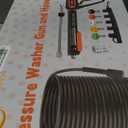 FIXFANS Pressure Washer Gun and Hose Kit, 50 FT High Power Washer Hose with Replacement Wand Extension, 5 Nozzle Tips, M22 Fitting