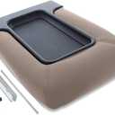 EcoAuto Center Console Lid Replacement Kit for 99-07 Silverado, Avalanche, Suburban, Sierra, Yukon - Replaces OEM 19127364, 19127365, 19127366 (Beige)