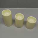 Flameless Candles 4" 5" 6" Set of 24 Ivory Waterproof Pillars Battery Operated Flickering Candles Include 10-Key Remote Timer Function 400+ Hours by 2 AA Batteries (Warm Light 24 Pack)
