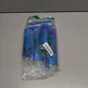 Raycare Flameless Candle with Remote Timer  5 Flickering Acrylic Battery Operated LED Pillar Candles with Embedded Star String for Christmas, Home Decor, and as a Gift(Blue)