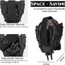 Double Handcuff Holster, Open Top Handcuff Case, Law Enforcement Cuff Pouch for Duty Belt/MOLLE Tactical Vest