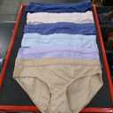 Hanes Women's Organic Cotton Panties Pack, ComfortSoft Underwear, 6-Pack, Size 6