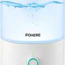 FOHERE Humidifiers for Bedroom, 3.2L Top Fill Cool Mist Ultrasonic Humidifier for Baby Rooms and Plants, 2-in-1 Essential Oil Diffuser with 7-Color Light and Auto Shut-Off, BPA-Free, Quiet, White