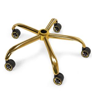 Frassie Office Chair Base Replacement with Wheels, Heavy Duty 2500LBS Metal Stool Chair Base, 28 inch Desk Chair Base Replacement Part (Gold)