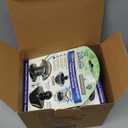 TubShroom Tub Drain Hair Catcher Combo Pack with Silicone Stopper, Black Chrome Protector And For Bathroom Drains, Fits Any Standard Bathtub Drain Measuring 1.4 to 1.8 Wide