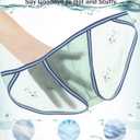 ZONBAILON Men's Briefs Dual Pouch Ice Silk Underwear See Through Thin Breathable Sexy Panties (XXL)