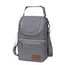 Momcozy Insulated Baby Bottle Bag, Multi-Function Breastmilk Cooler Bag, Fit as Wine Carrier or for Milk Bottles Like Dr. Brown, Comotomo, Philips, Nuk, Lansinoh, etc. (Grey)