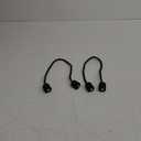 Porlau 2 Pack Beige Strong Magnetic Curtain Tiebacks Outdoor Elegant Decorative Tie Backs Modern Rope Tiebacks for Drapes Window Curtain Holdbacks for Draperies, Black 