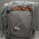 Vancropak Carry on Backpack, Flight Approved 18x14x8 Travel Backpack with 3 Packing Cubes, Expandable Large 40L Travel Bag fits 17.3" Laptop, Anti Theft Luggage Suitcase Weekend for Women Men, Grey