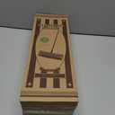 Eyliden Double-Sided Floor Scrub Brush, 65.5'' Long Handle, V-Shaped Head Brushes for Crevice and Corner Cleaning, No-Scratch Effortless Grout Brush for Floor Joint Tile Seams Bathroom Kitchen (Green)