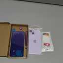 14 Back Glass Replacement for iPhone 14 Back Glass (6.1 Inches) with Pre-Installed Plate + Camera Frame + Lens + Reparing Tools (Purple)