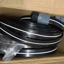 Sprinkler Hose with Holes, Flat Soaker Hose 100 Ft (25 ft 4pack) with Garden Staples and Splitters, Watering Drip Irrigation Hoses for Lawn, Vegetable and Garden Beds (100 ft)