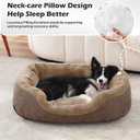 INVENHO Dog Bed Medium Size, Orthopedic Warming Soft Calming Sleeping Durable with Anti-Slip Bottom