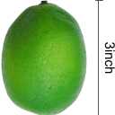 RONYOUNG 30PCS Faux Yellow Lemons Artificial Fruits Fake Lemons Lifelike Simulation for Lemonade Party Kitchen Table Summer Decorations (Green)