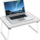 Lap Desks Laptop Tray for Bed or Couch,Portable Breakfast Serving Tray with Folding Legs,Foldable & Lightweight Mini Table, Laptop Stand for Working, Reading and Writing,White