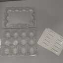 WIKDAY Egg Cartons Cheap Bulk 100 Pack 12 Count Plastic Clear Dozen Reusable Empty Egg Containers for Chicken Eggs Storage with Date Tracking Stickers