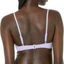 Amazon Essentials Womens Light-Support Classic Bikini Swimsuit Top (Medium, Lavender)