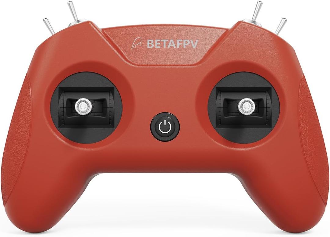 BETAFPV LiteRadio 2 SIM Drone Flight Simulator Controller for FPV Beginner Pilots Training, Support Most Systems Platforms like DRL/Uncrashed/VelociDrone/Phoenix RC/TryP/Aerofly RC 8 - Mode 2/Red