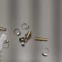 Da by 3 pcs 3/8"(10mm) Barb Splicer Mender Hose Brass Barb Fitting with 6 pcs Stainless Steel Pipe Clamps for Water/Fuel/Air