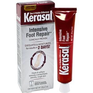 Kerasal Intensive Foot Repair, Skin Healing Ointment for Cracked Heels and Dry Feet, 1 Oz