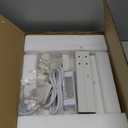 TUTOTAK 2 Tier Printer Stand, Rolling Printer Cart with Power Outlets and USB Ports, Mobile Printer Table with Wheels, for Under Desk, Office, Home, White PS01BW001 (2 tier(15.7 x 11.8 x 15.4inchs))