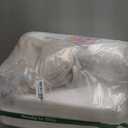 Outdoor Chair Cushions Set of 4, Waterproof Backrest and Deep Seat Cushion Set for Patio Furniture, Outdoor Sofa Replacement Cushions with Removable Cover, 24 x 24 Inch, Cream