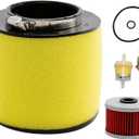 Air Filter Oil Filter Replacement for Honda Foreman 400 450 TRX400 TRX450 1995-2004 Replacement for Honda Rancher TRX350FE TRX350FM TRX350TE TRX350TM 2000-2006 Replace# 17254-HN5-670 with Spark Plug