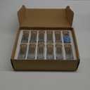 Glass Spice Jars with Labels, 4oz Glass Jars with Bamboo Lids, Square Spice Jars with Labels, Empty Spice Bottles for Seasoning Organizer, Spice Drawer Organizer, 12 Pack (White)