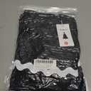 ZESICA Women's Summer Swing Mini Dress Casual Spaghetti Straps Sleeveless Smocked Backless Flowy A Line Sundress (Black, L)