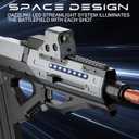 Toy Gun Automatic Sniper Rifle with Tactical Vest Kit Futuristic Electric High Speed Toy Foam Blaster Gun with 150 Darts Shooting Games Toys Birthday for Boys Adults Age 8+