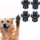 Aqumax Dog Paw Protector Anti-Slip Pads, Toe Grips for Senior Dogs, Paw Grips Traction Pads for Slippery Hardwood Floors, Essentials for Senior Dogs,12 Sets (48 pcs) L Black