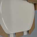 Mayfair Cameron Bone Toilet Seat, Non Slip Heavy Duty Wood, Easy Clean, Made in USA, Round