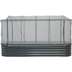 Vego garden 2' x 8' (9 in 1) Cover Netting System, 35% Shading Rate for Plant Protection, Pest Control Frame Cover Kit, Durable & Heavy-Duty Garden Cover (Garden Beds Not Included)