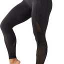 ONGASOFT High Waisted Yoga Pants for Women Running Workout Mesh Leggings Side Pockets Squat Proof Tummy Control, M