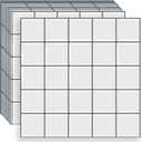 Square Peel and Stick Backsplash Tiles Self Adhesive Subway Checkered Grid for Kitchen Bathroom Wall White (10-Sheet,12"12")