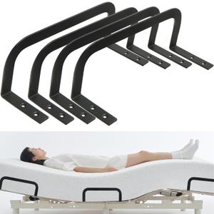 KOXHERO Mattress Retainer Bar Bracket Holder 4Pcs  Keeps Mattress from Sliding on Platform, Adjustable & RV Beds