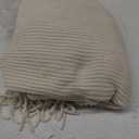 lifein Throw Blanket for Couch, Soft Boho Decor Bed Throw,Cozy Beige Knitted Chenille Small Farmhouse Lightweight Throw(Beige,50 * 60")