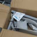 GADFISH Trailer Steps, Heavy Duty Boat Trailer Steps with 3 Steps, Boat Steps for Trailer, Boat Trailer Tongue Steps with Handle, Suitable for 4 x 4 inches Trailer Frame, Silver