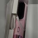 Go Brush Pro 2025 Hair Straightener Brush 300 Million Negative Ionic Portable Hair Straightener Comb for Women with 4 Temps Fast Heating MCH Ceramic Coating Smooth Frizz - Free Hair (Babi Pink)