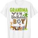 Grandma of The Birthday Boy Wild Zoo Theme Safari Party T-Shirt. size XL