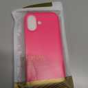 Magnetic for iPhone 16 Case, Compatible with Magsafe, Suction Cup Phone Mount, [2 Screen Protectors][Camera Lens Protector] Silicone Shockproof Protective Slim Phone Cover 6.1", Neon Pink