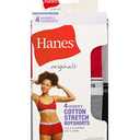 Hanes womens Originals cotton stretch Hi-legs .Underwear, Breathable Stretch Cotton Boyshort Panties, 6 packs, Size 7/L