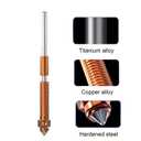 HysiPrui 3D Printer K1C/Ender 3 V3/Ender 3 V3 Plus Nozzles One-piece Quick-Swap Nozzle Kit Copper Alloy Nozzles Kit - Included 2pcs 0.4mm+1pc 0.6mm+1pc 0.8mm Brass All Metal Nozzle